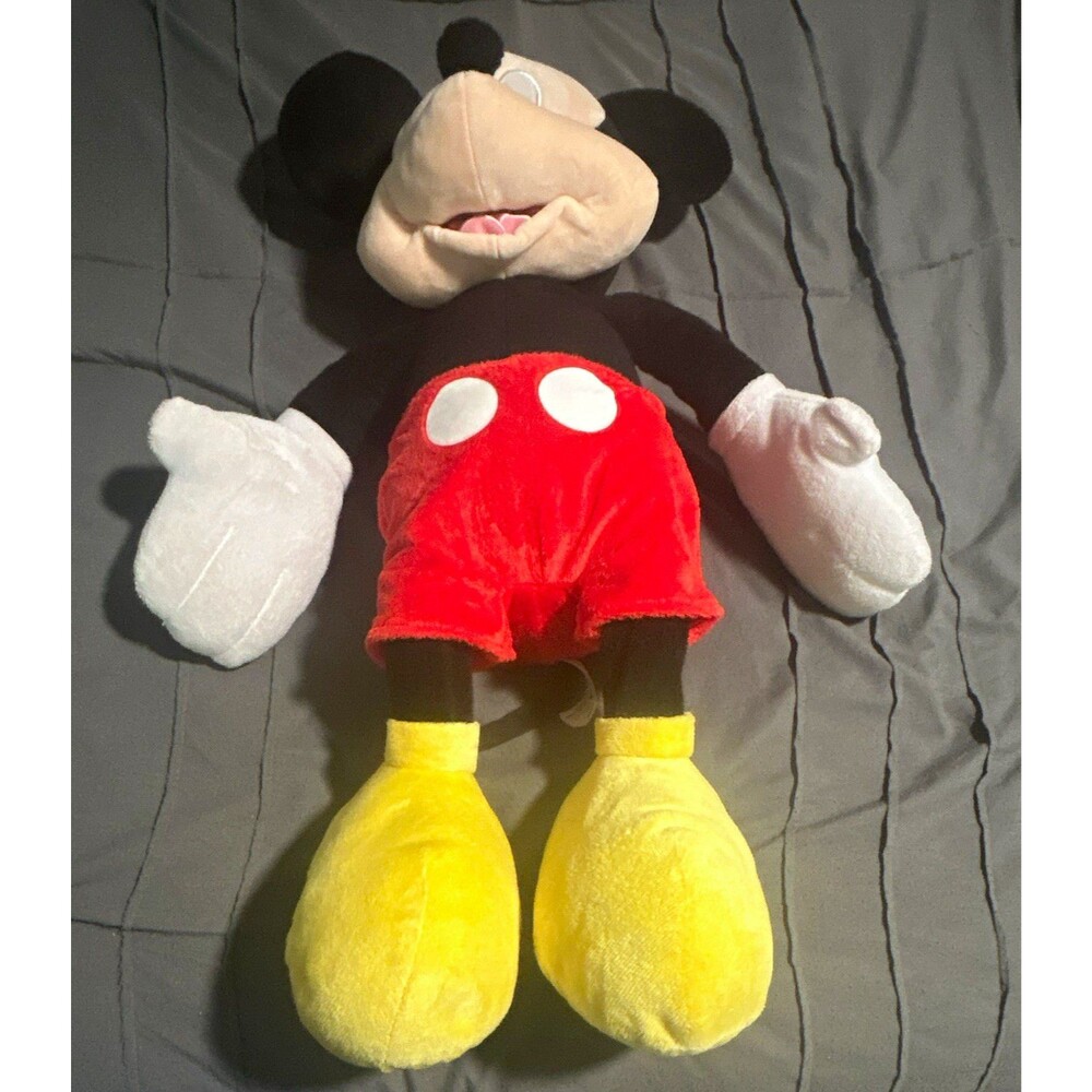 Disney Mickey Mouse Large 24in Plush Stuffed Animal Red Shorts Yellow Shoes